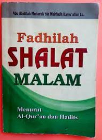 Image of FADHILAH SHALAT MALAM