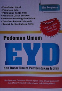 Image of PEDOMAN UMUM EYD DAN DASAR UMUM PEMBENTUKAN ISTILAH
